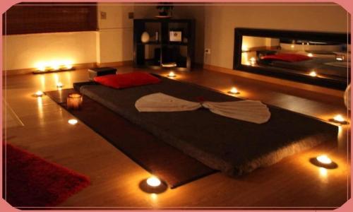 Decoração quarto de massagem