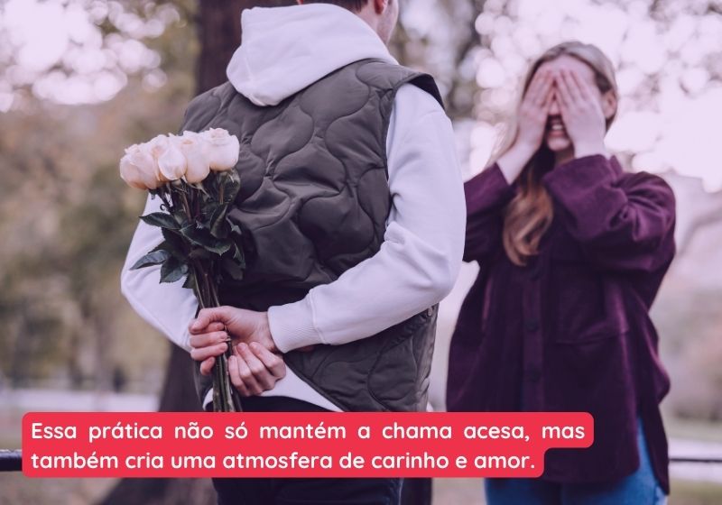 surpresa antecipada para esquentar um casamento que esfriou